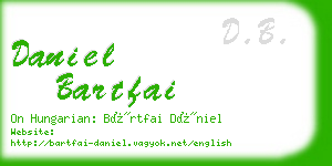 daniel bartfai business card